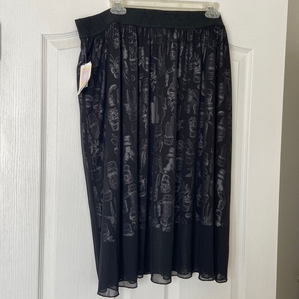 NWT LuLaRoe Cactus/Plant Print skirt sz 2xl